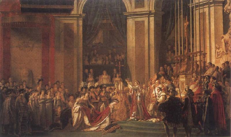 Jacques-Louis David Consecration of the Emperor Napoleon i and Coronation of the Empress Josephine oil painting picture